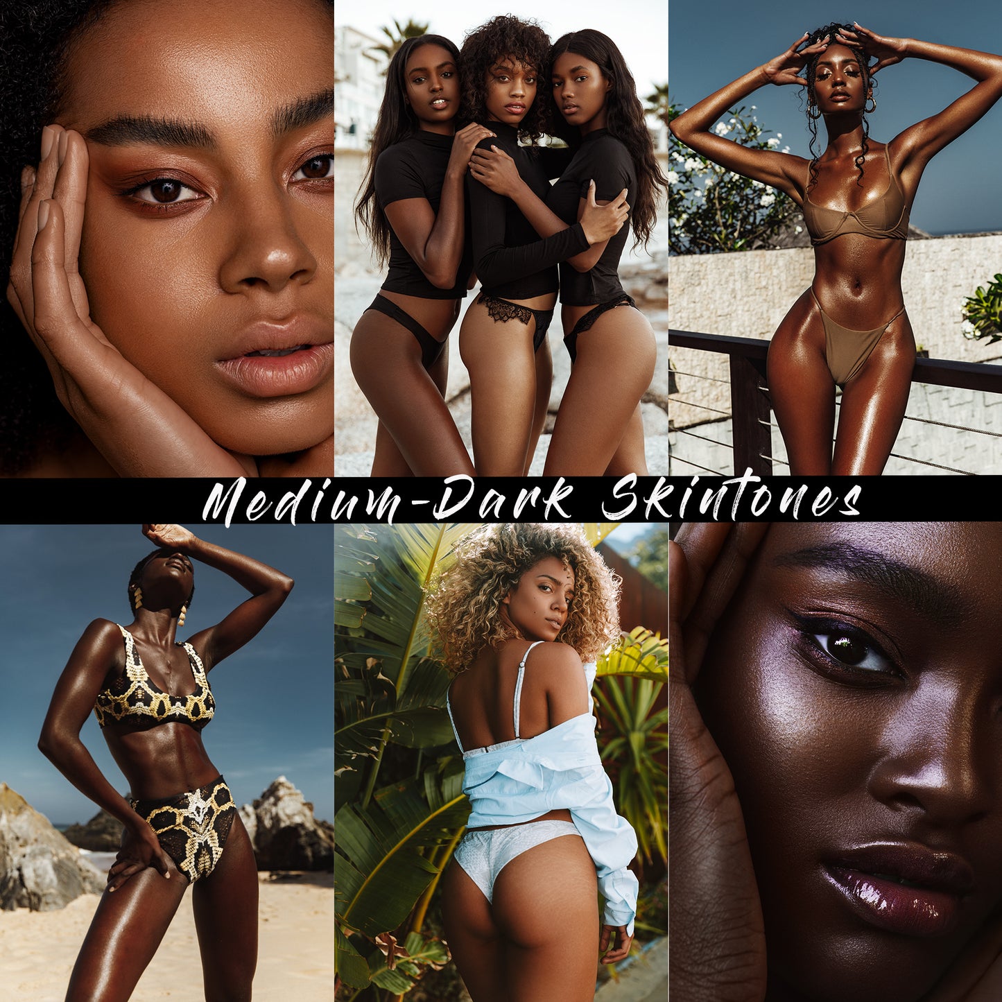 Medium-Dark Skintones Lightroom Presets DESKTOP